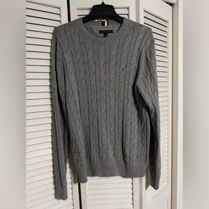 Tommy Hilfiger light grey sweater, size medium